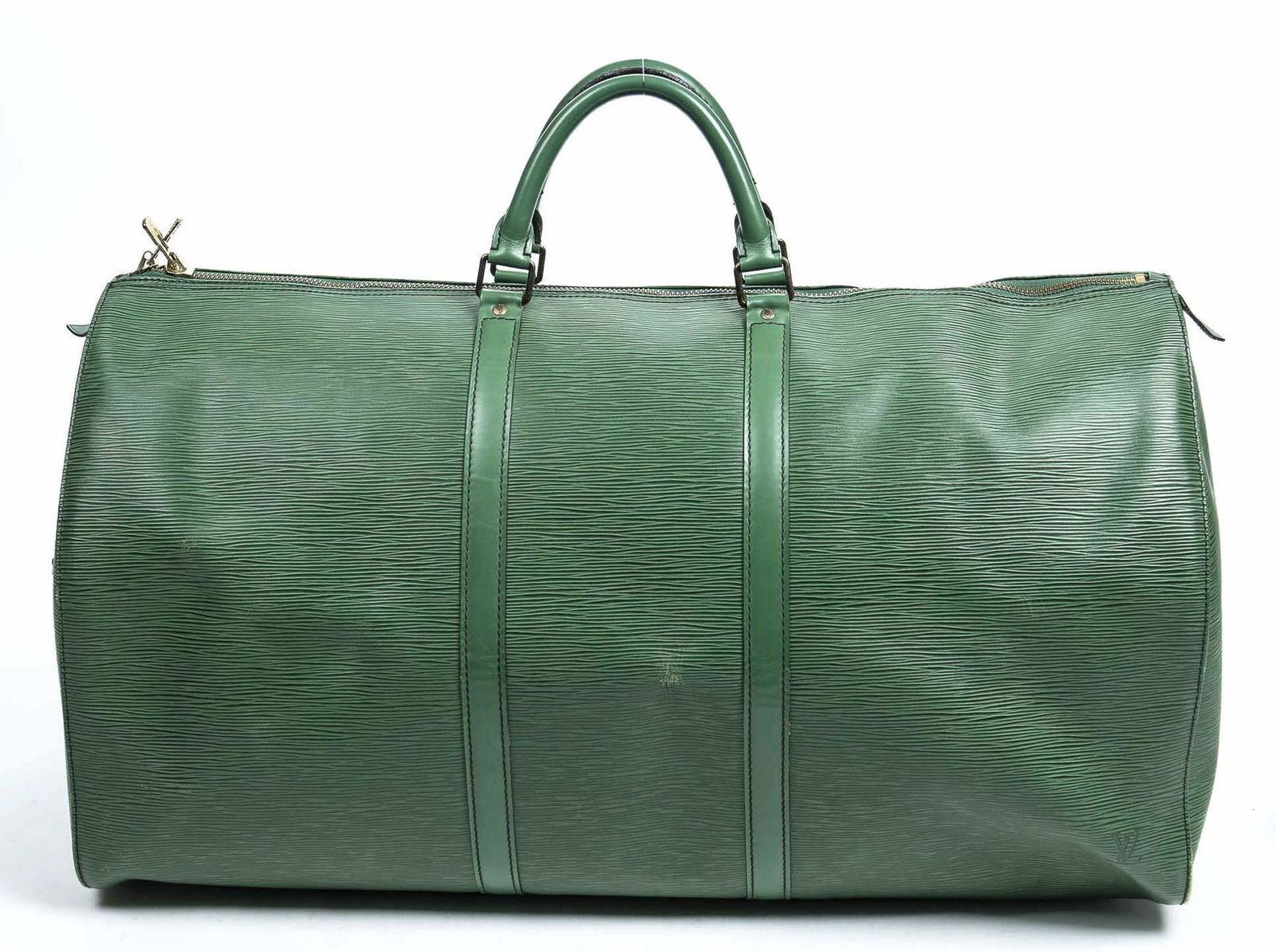 LOUIS VUITTON "KEEPALL 60" EPI LEATHER DUFFLE BAG (1 of 9)