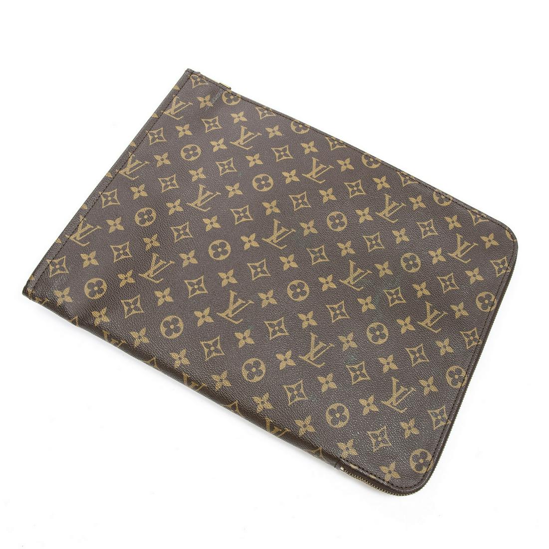 LOUIS VUITTON "POCHE DOCUMENTS" MONOGRAM POUCH (1 of 3)