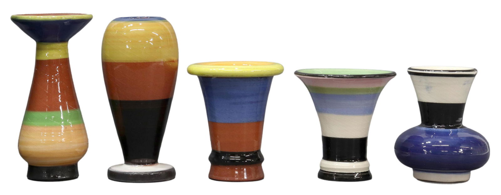 (5) PETER SHIRE (B.1947) EXPO CERAMIC VASES (1 of 4)