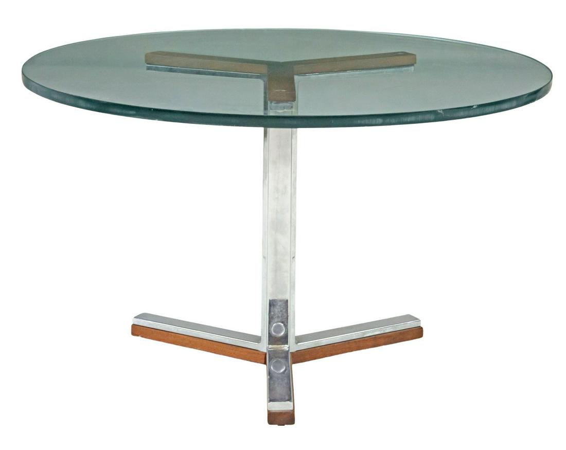 MANNER OF LEON ROSEN MODERN GLASS COFFEE TABLE (1 of 3)