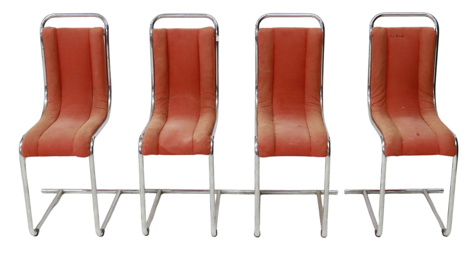 (4) ICO PARISI (ATTR) CHROME TUBULAR SIDE CHAIRS (1 of 4)