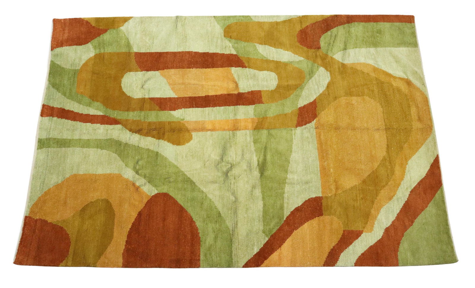 HAND-TIED MODERN RUG, INDIA, 11'1" X 8'8" (1 of 3)