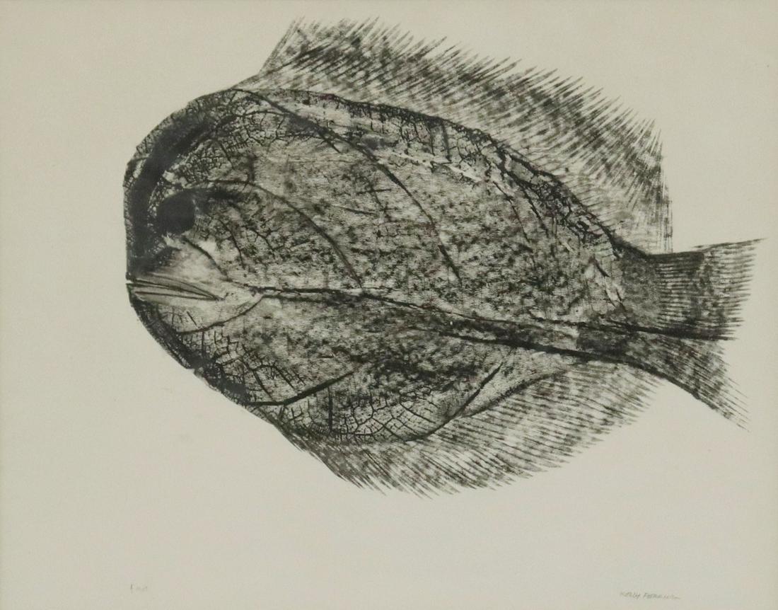 KELLY FEARING (1918-2011) FISH STUDY, 11" X 14" (1 of 5)