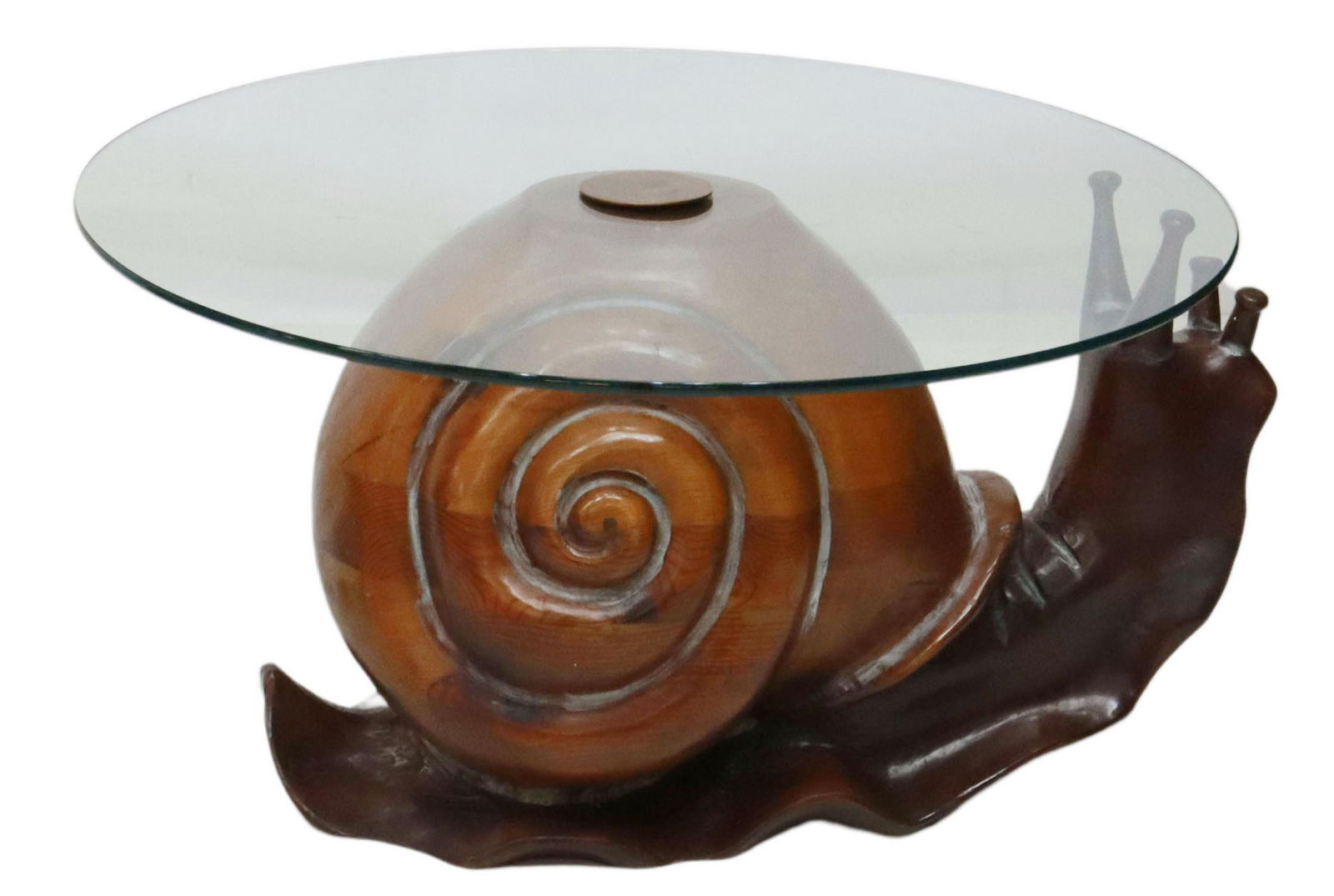 FEDERICO ARMIJO (ATTRIB.) CARVED SNAIL SIDE TABLE (1 of 3)