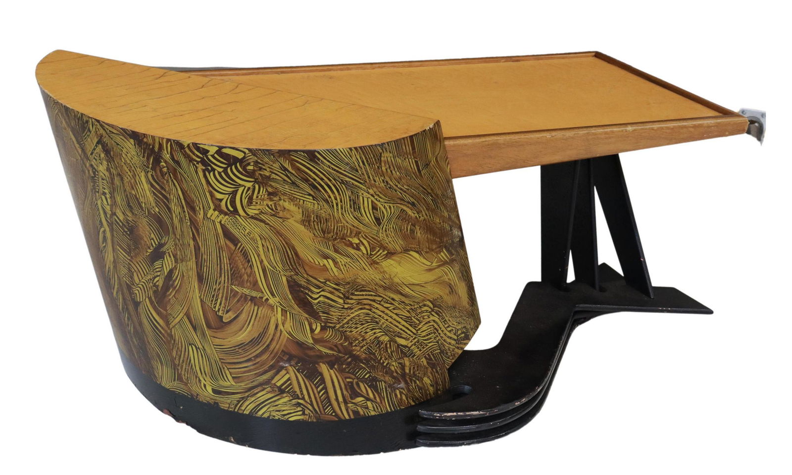 JEFFREY ALL POSTMODERN GRAIN PAINTED COFFEE TABLE (1 of 4)