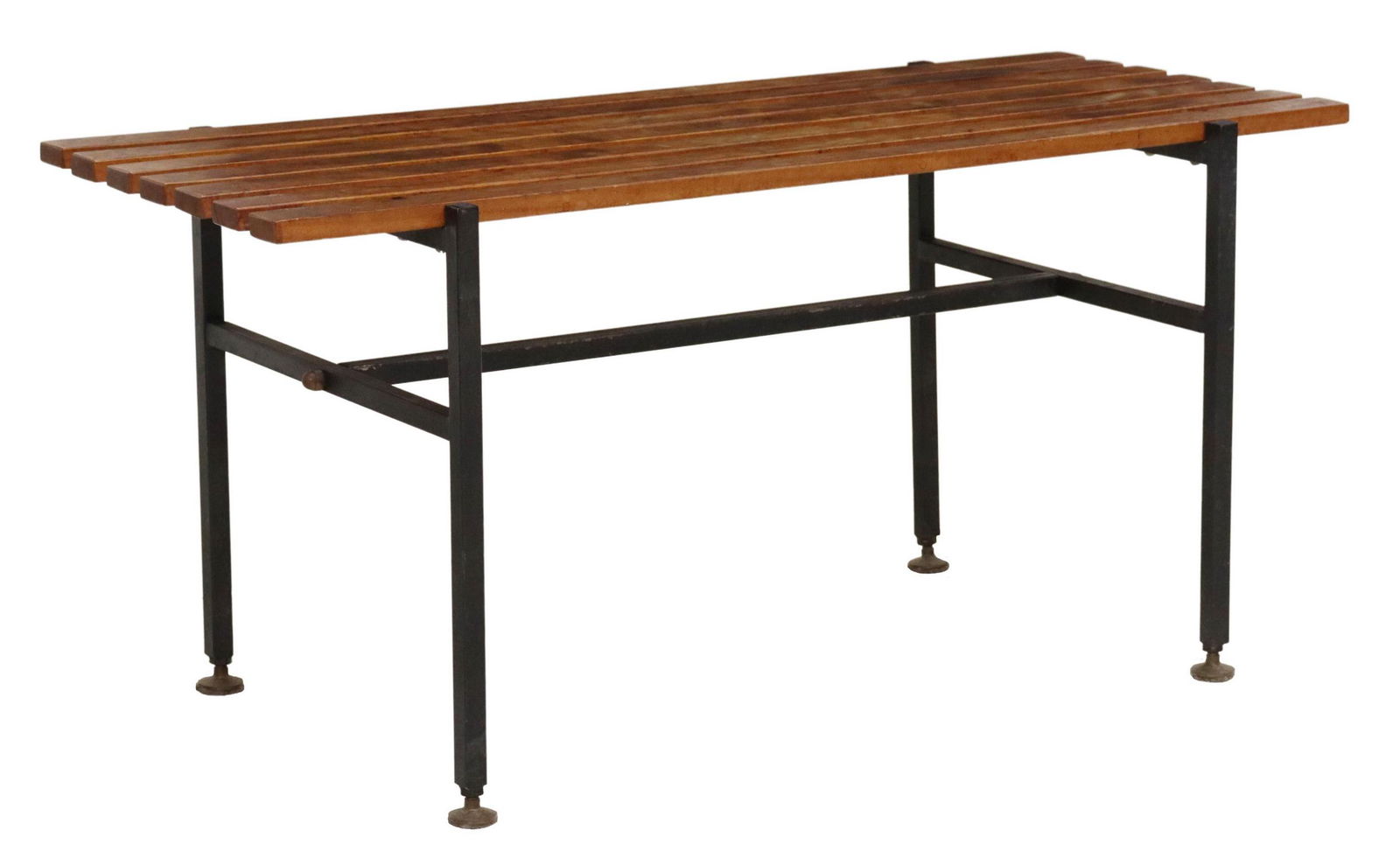 ITALIAN MID-CENTURY MODERN SLATTED BENCH (1 of 4)