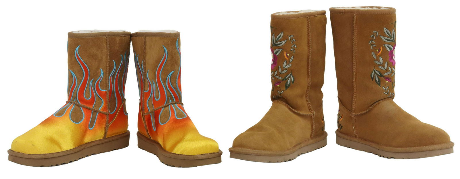 (2PR) WOMENS MID-CALF UGG BOOTS, JULIETTE & FLAME (1 of 3)