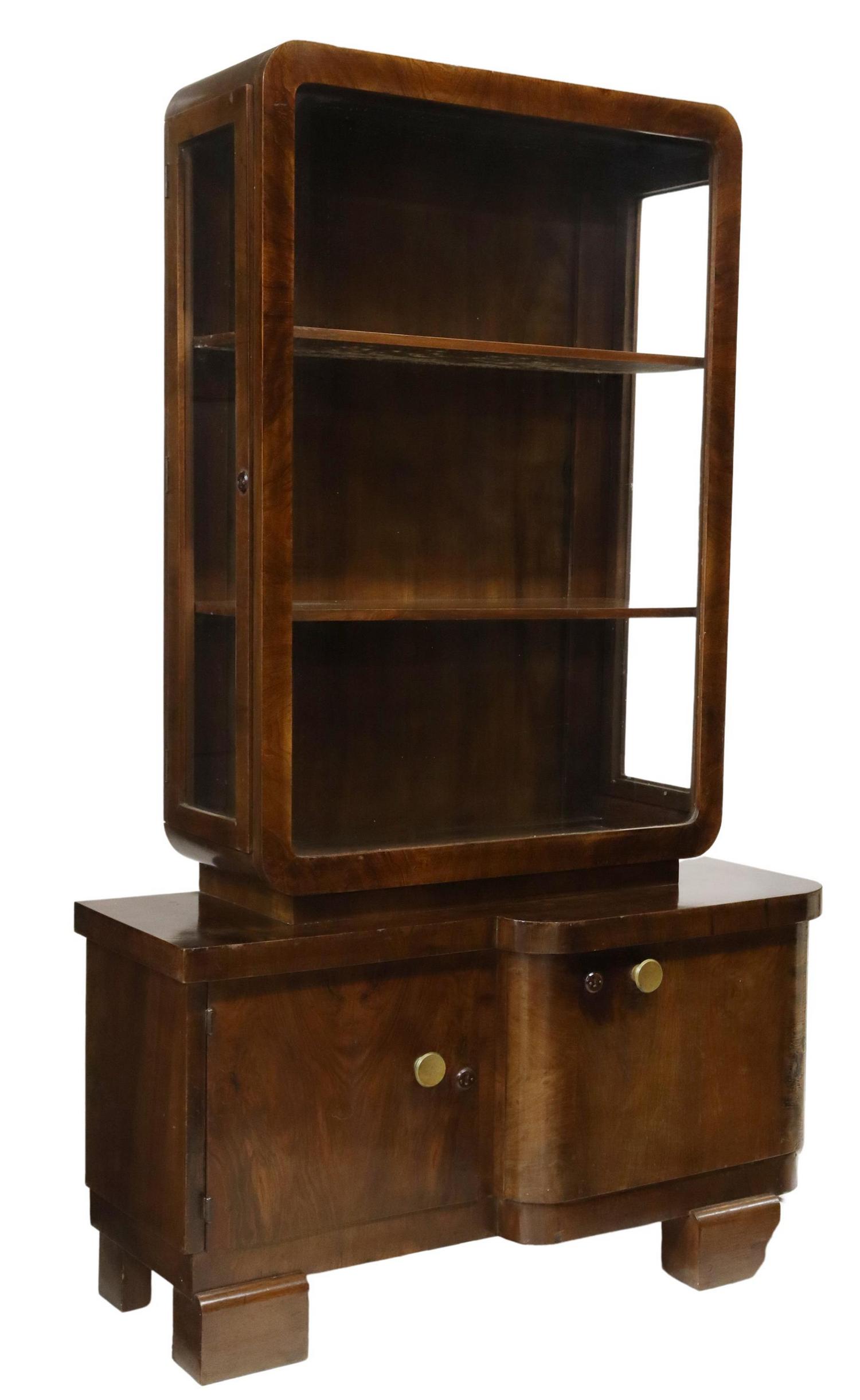 ITALIAN ART DECO VITRINE DISPLAY CABINET (1 of 4)