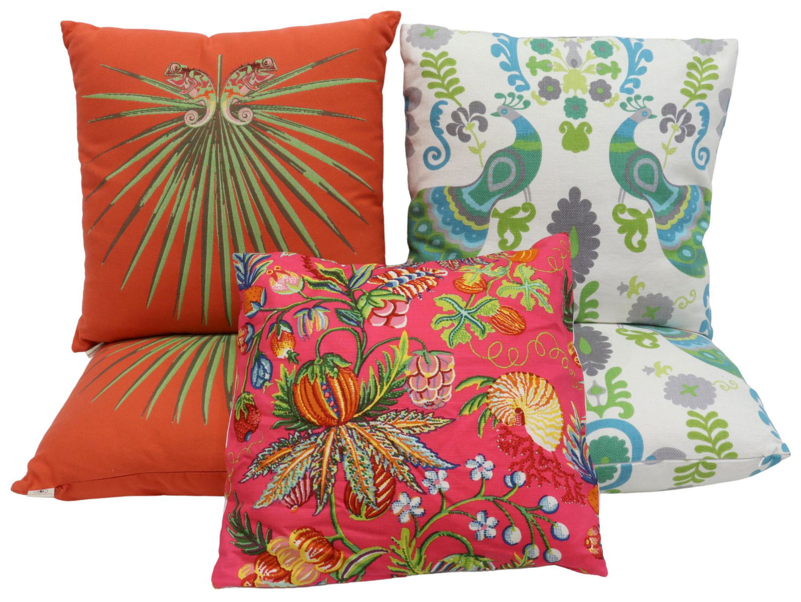 (5) DECORATIVE OUTDOOR THROW PILLOWS, ELAINE SMITH (1 of 3)