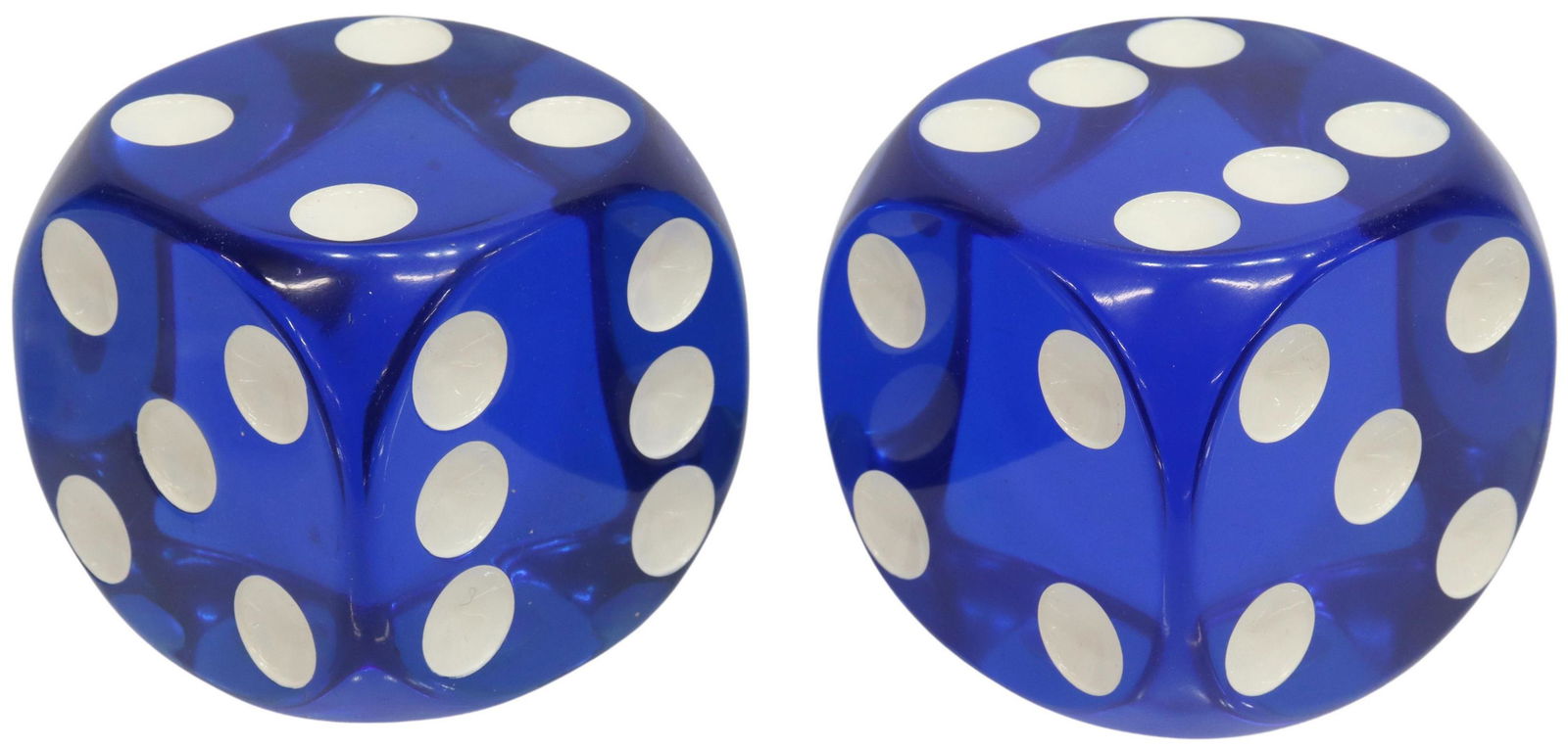 (2) MID-CENTURY MODERN OVERSIZED ACRYLIC DICE (1 of 3)