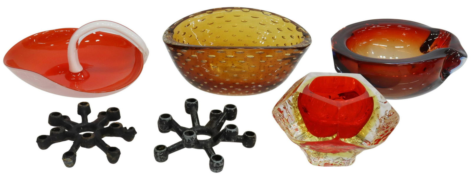 (6) MID-CENTURY MODERN DECORATIVE TABLE ITEMS (1 of 6)