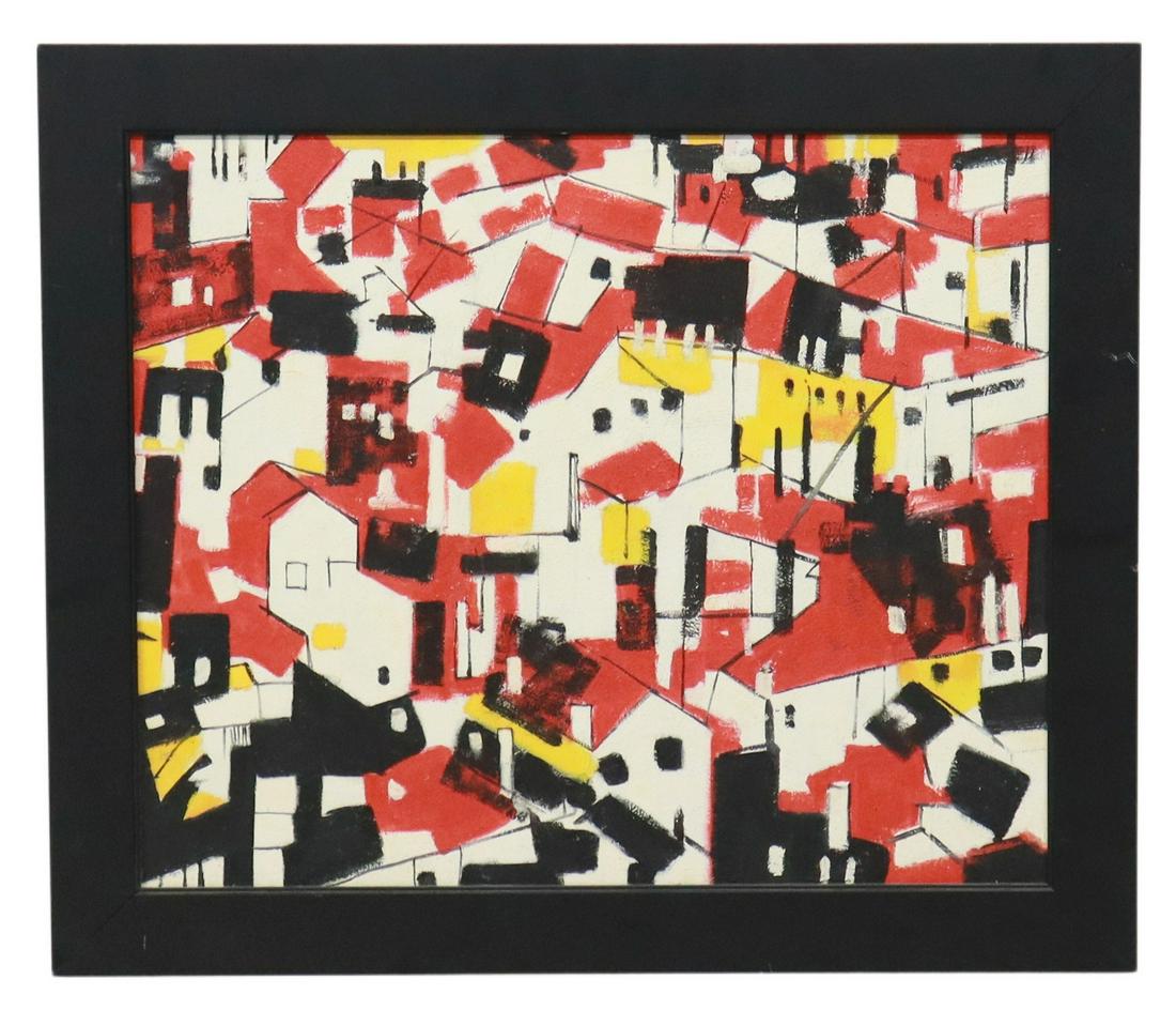 AFTER IGOR NELUBOVICH (B.1948) CITY PAINTING (1 of 3)