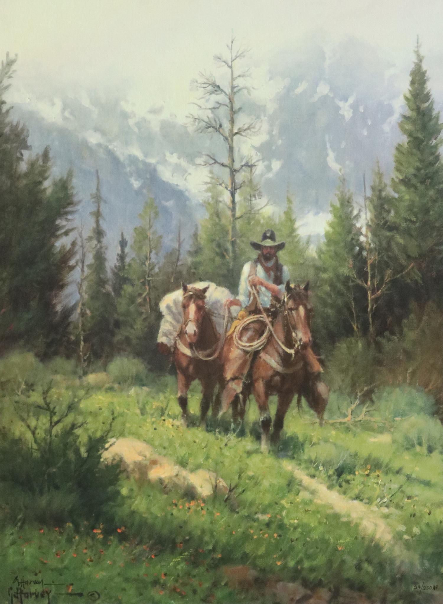 SIGNED G. HARVEY (D.2017) SPRING IN TETONS PRINT (1 of 7)