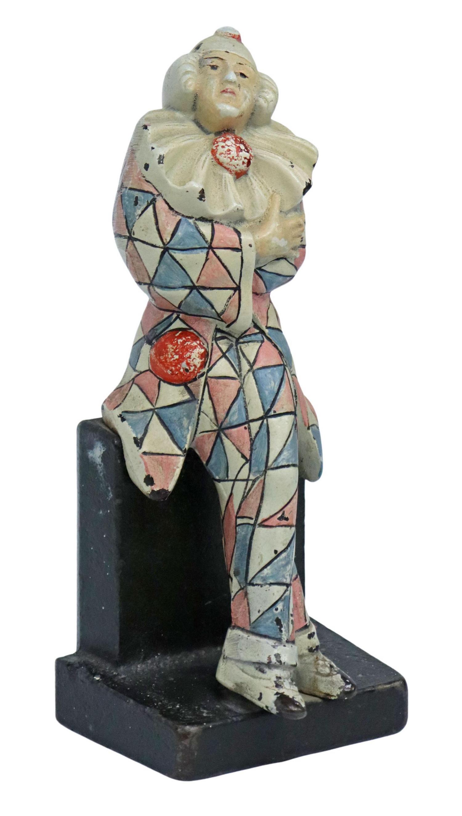 AMERICAN JUDD CO. CAST IRON HARLEQUIN DOORSTOP (1 of 5)