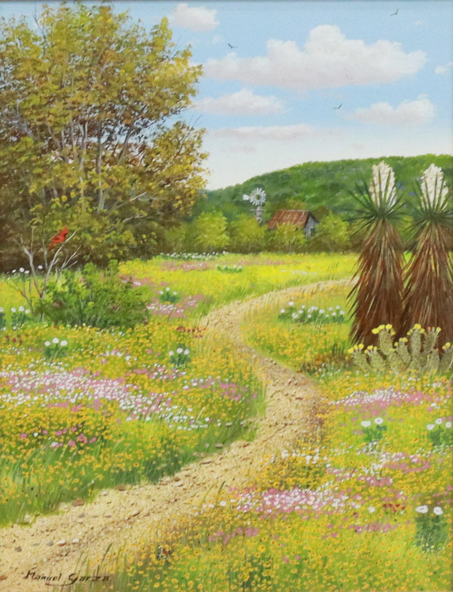 MANUEL GARZA (TX, B.1940) WILDFLOWERS, 9" X 7" (1 of 4)