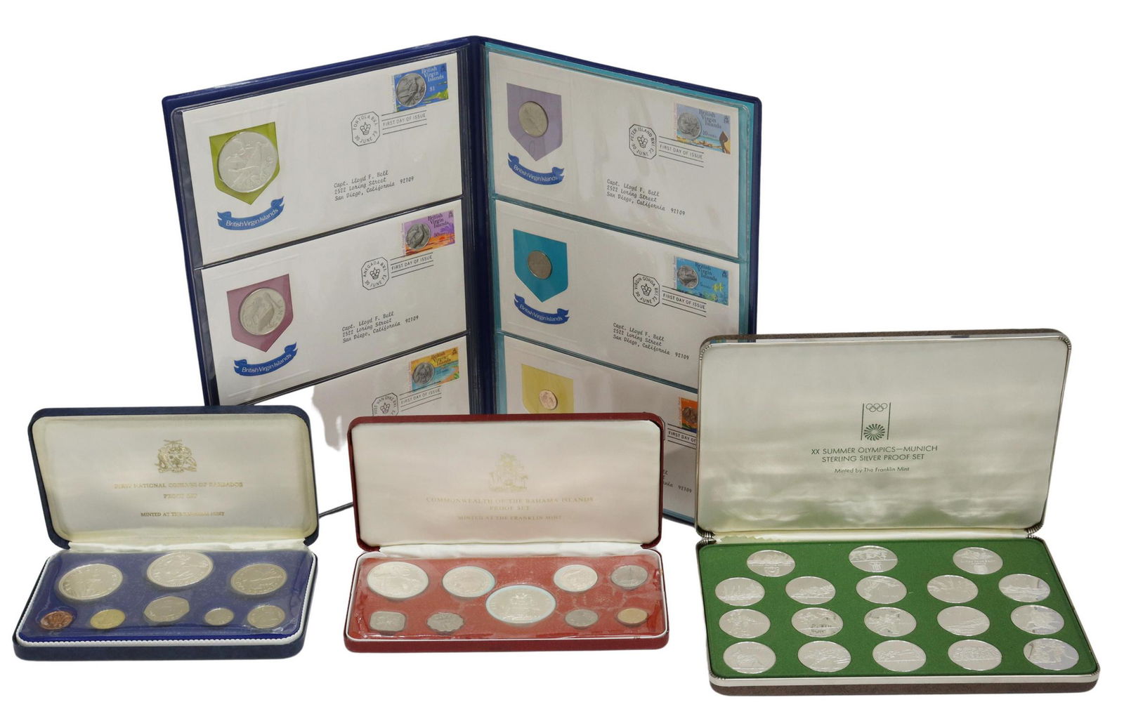 (4) STERLING COIN & MEDAL SETS, 11+ OZT (1 of 8)