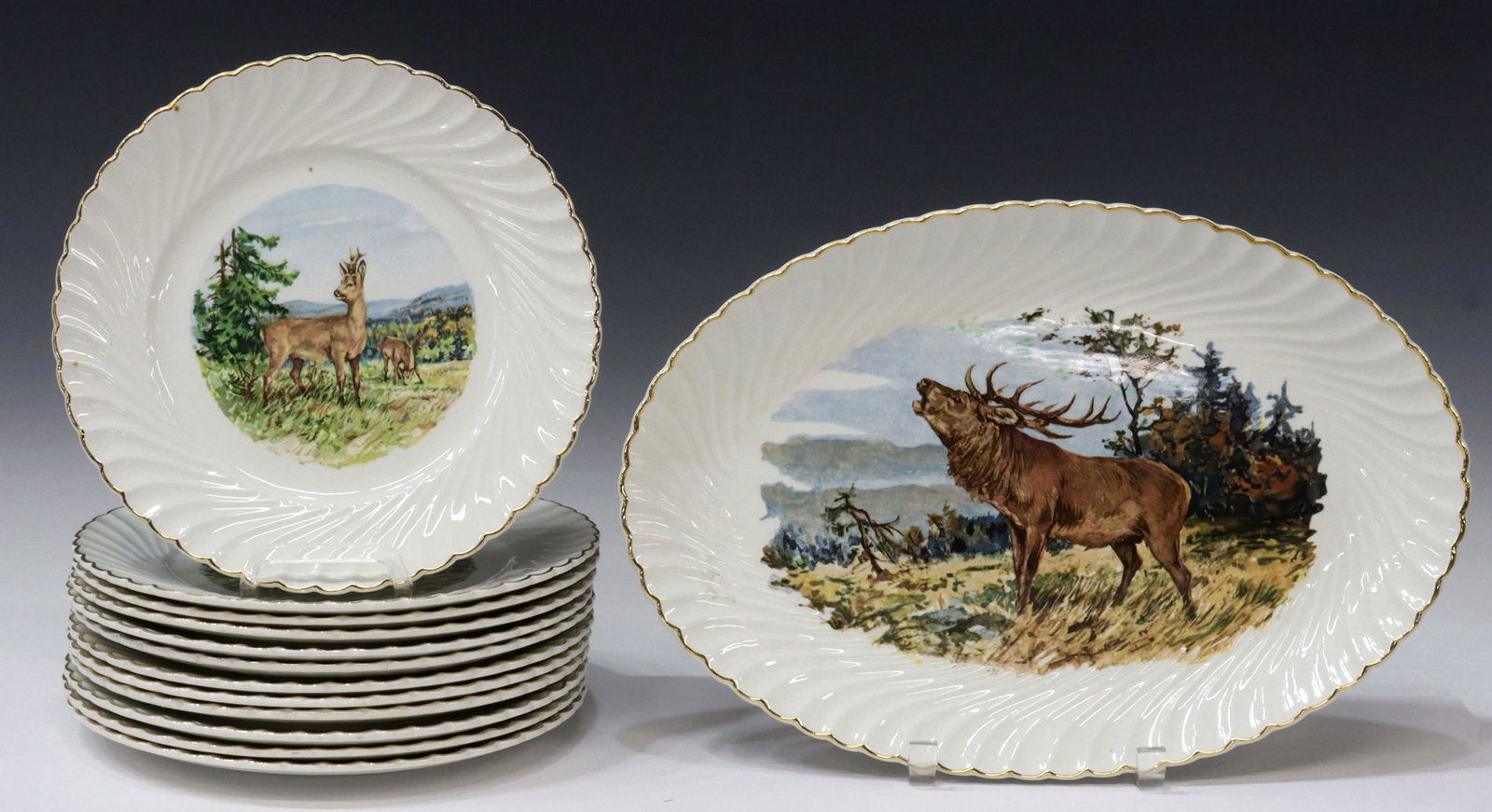 (13) FRENCH KG LUNEVILLE FAIENCE GAME SERVICE (1 of 4)