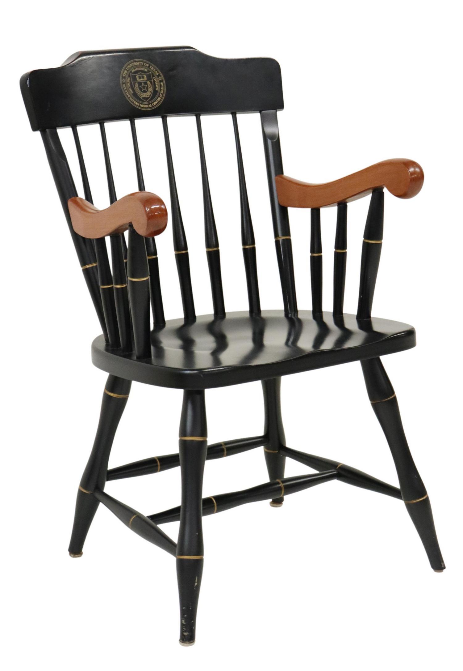 UNIVERSITY OF TEXAS SW MEDICAL WINDSOR STYLE CHAIR (1 of 5)