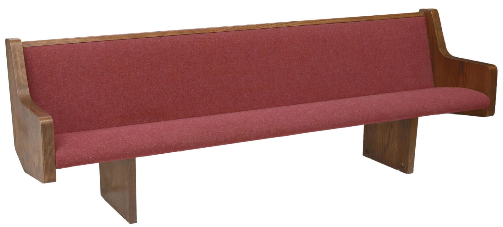 VINTAGE OAK CHURCH PEW BENCH (1 of 3)