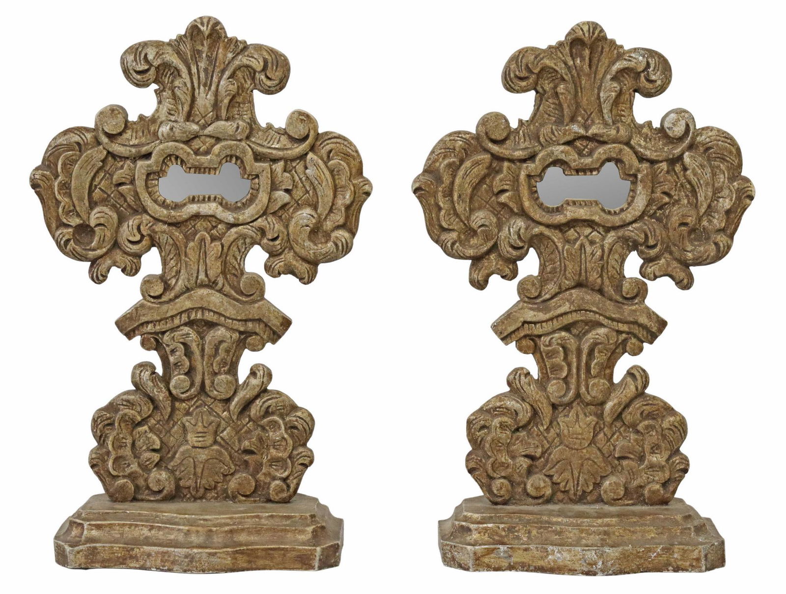 (2) DECORATIVE ITALIANATE MIRRORED RELIQUARIES (1 of 5)
