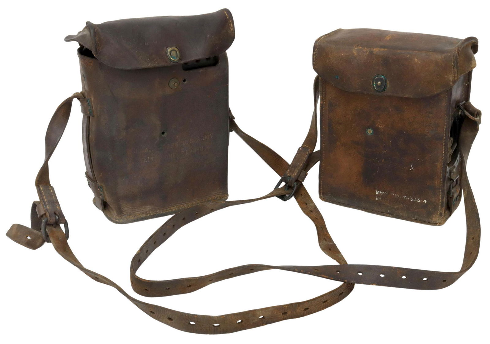 (2) U.S. ARMY SIGNAL CORPS TELEPHONES EE8A & EE8B (1 of 9)