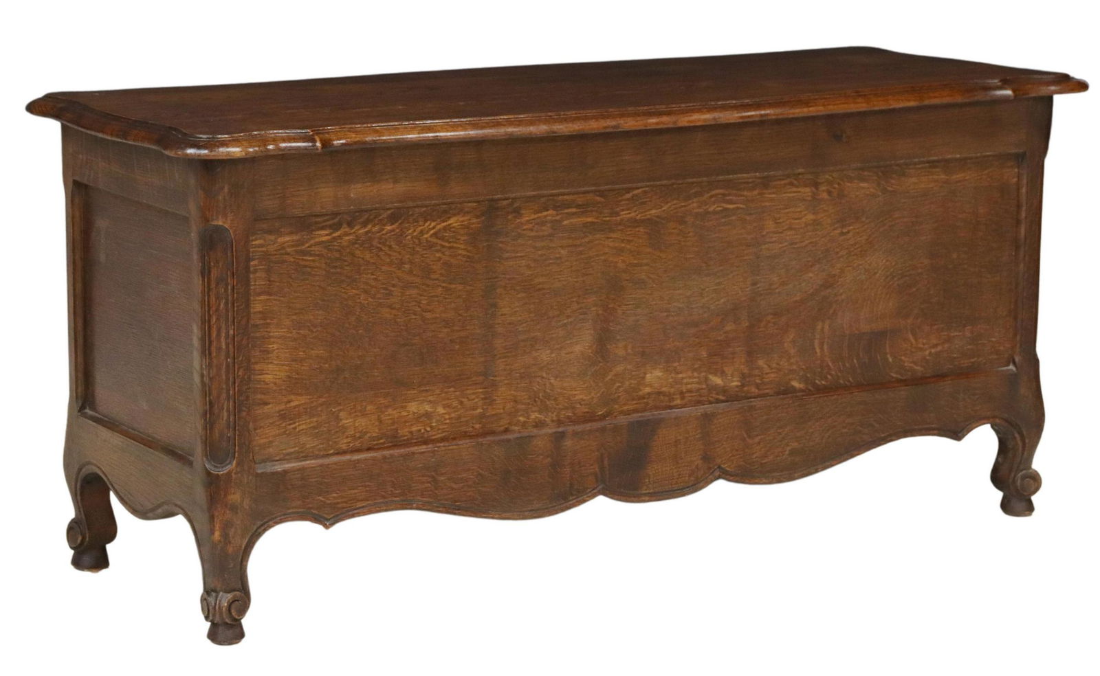 PROVINCIAL LOUIS XV STYLE OAK TRUNK/ STORAGE CHEST (1 of 5)