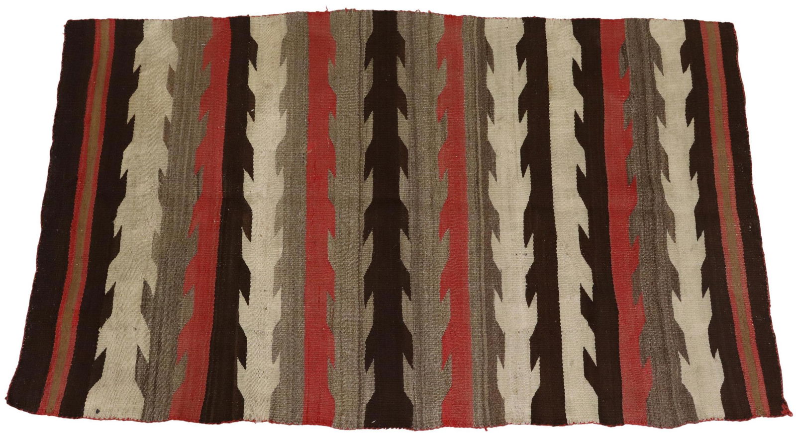 NATIVE AMERICAN NAVAJO HANDSPUN WOOL RUG, 5' X 3' (1 of 6)