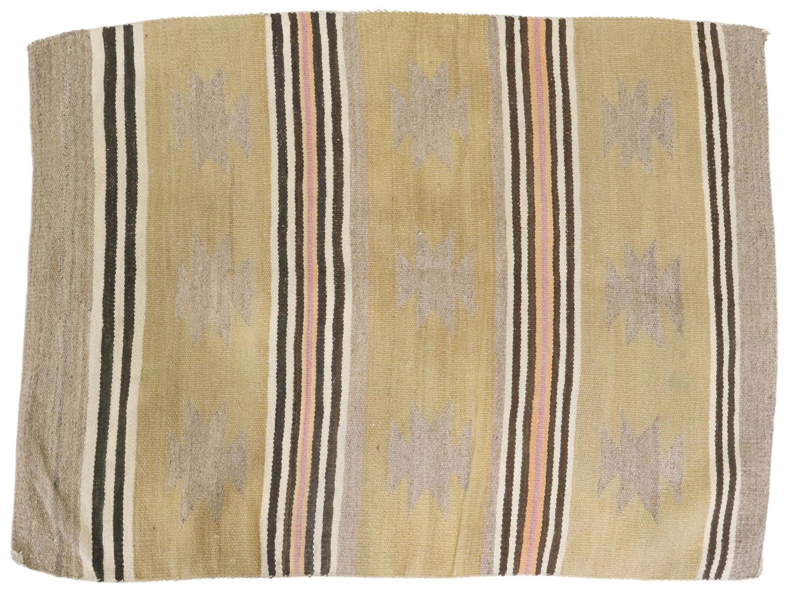 CHINLE REVIVAL HANDSPUN WOOL RUG, 3'5"X2'7" (1 of 6)