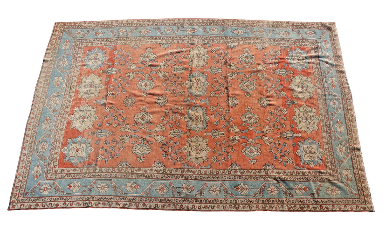 HAND-TIED TURKISH SULTANABAD RUG, 13'4" X 9'8" (1 of 4)