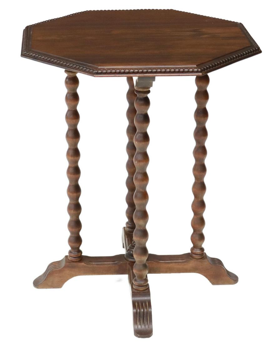 WALNUT LAMP OR SIDE TABLE (1 of 4)