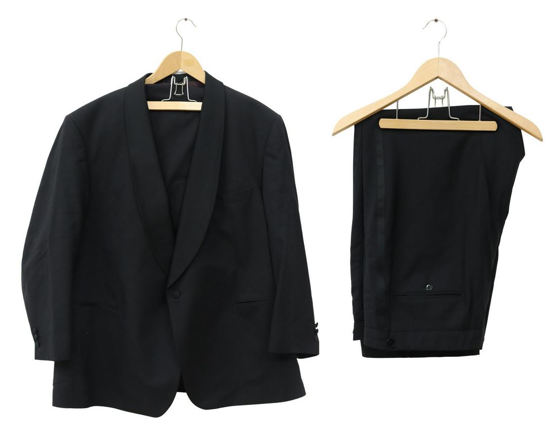 WILVORST MEN'S 100% WOOL SMOKING JACKET & PANTS (1 of 6)