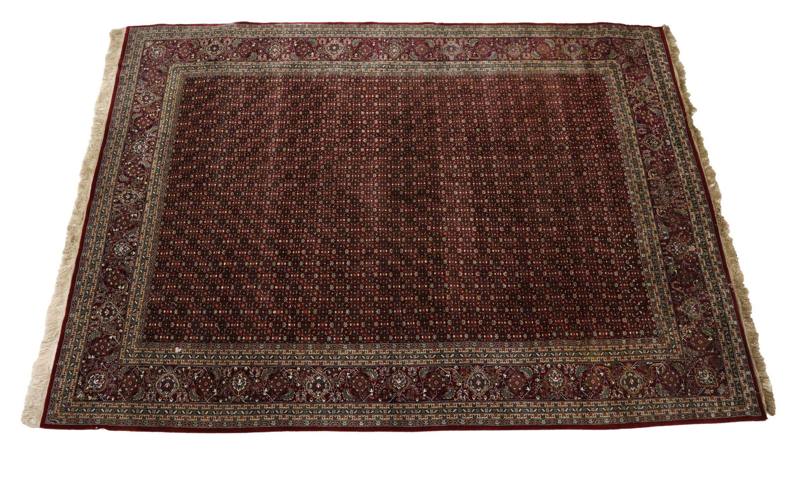 HAND-TIED CHINESE TABRIZ RUG, 12' X 9'1" (1 of 3)