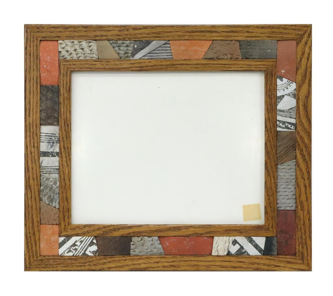 COY STAMBAUGH PUEBLO POTTERY INLAID PICTURE FRAME (1 of 4)