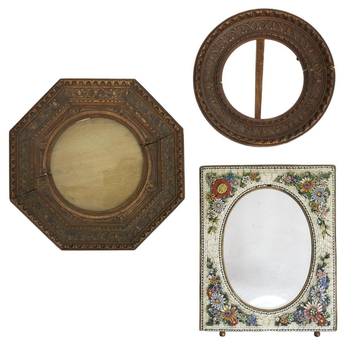 (3) ITALIAN MICROMOSAIC & CARVED PICTURE FRAMES (1 of 6)