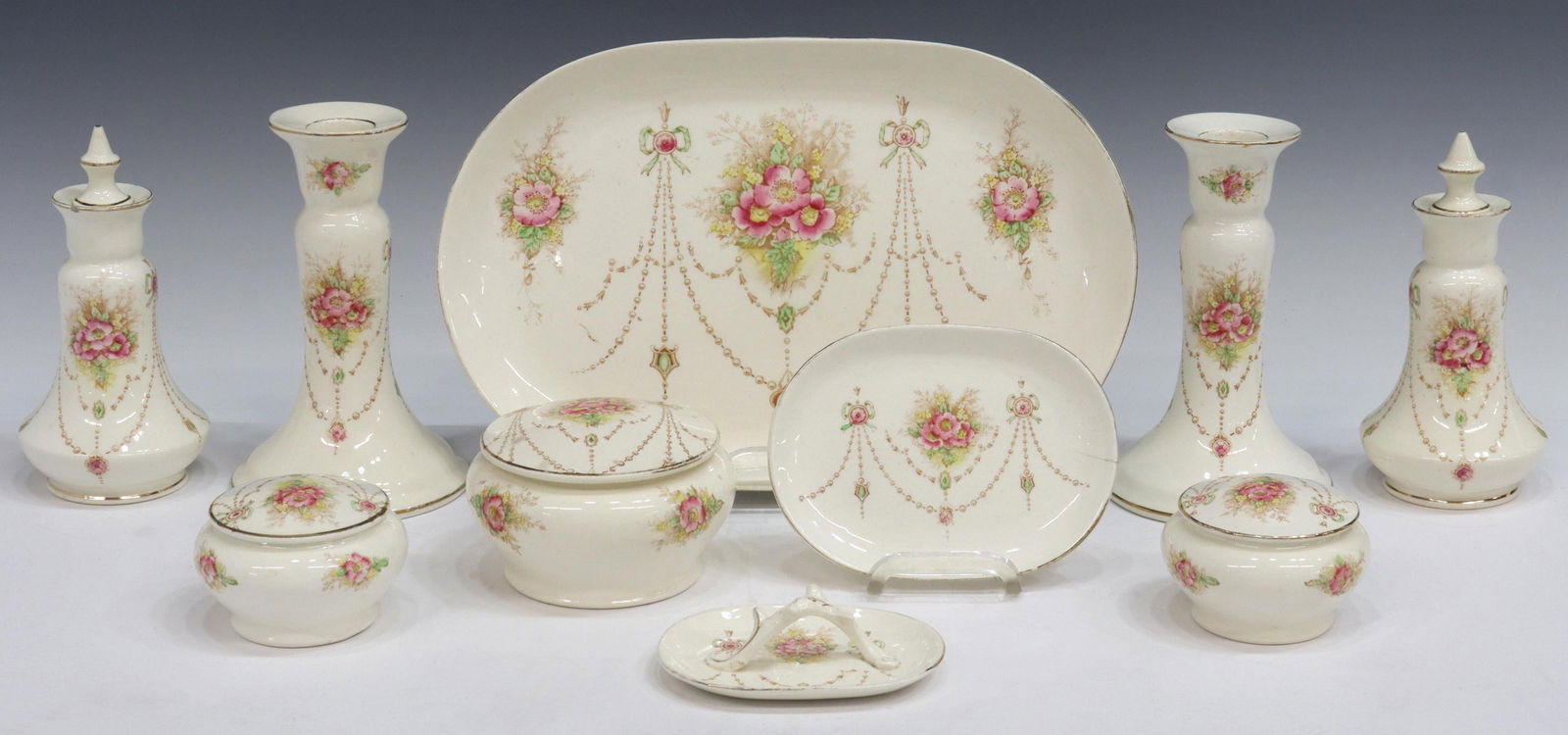 (10) ENGLISH CROWN DEVON CERAMIC DRESSING SET (1 of 5)