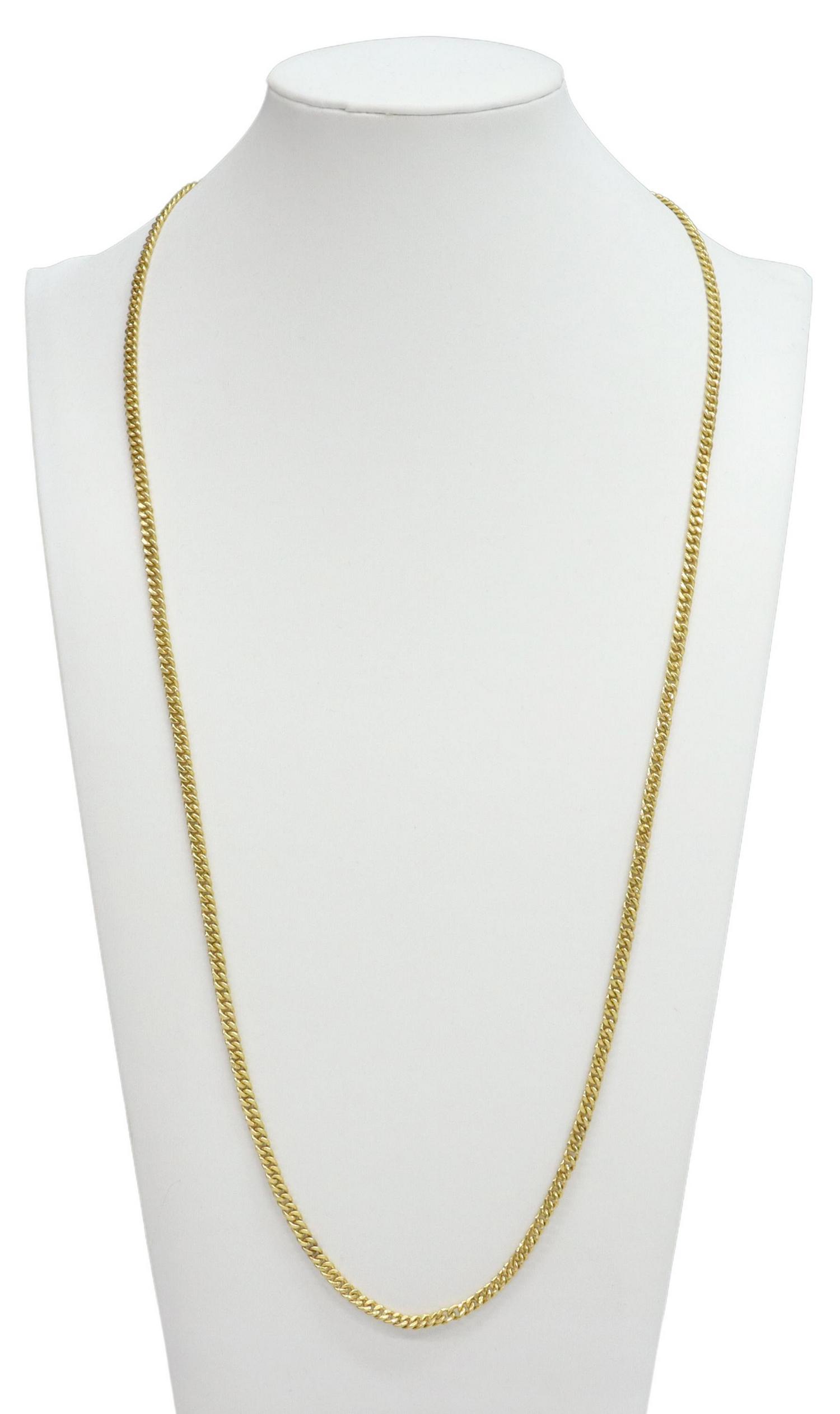 ESTATE 14KT YELLOW GOLD CURB LINK CHAIN NECKLACE (1 of 3)