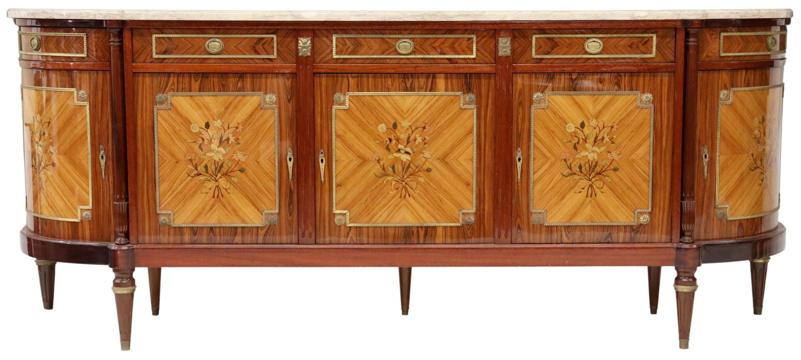 FRENCH LOUIS XVI STYLE MARBLE-TOP SIDEBOARD (1 of 5)