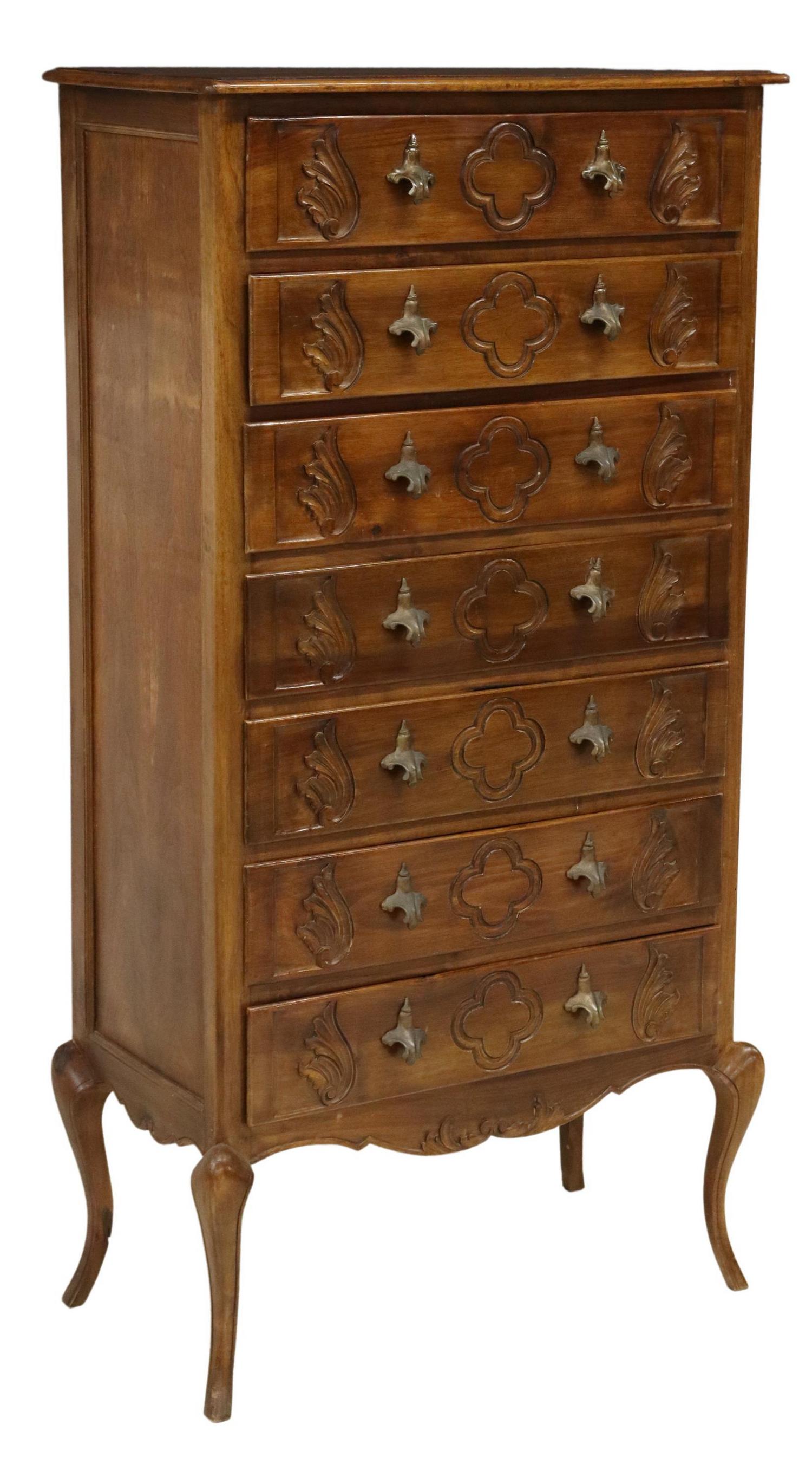 ITALIAN LOUIS XV STYLE SEMAINIER CHEST OF DRAWERS (1 of 5)