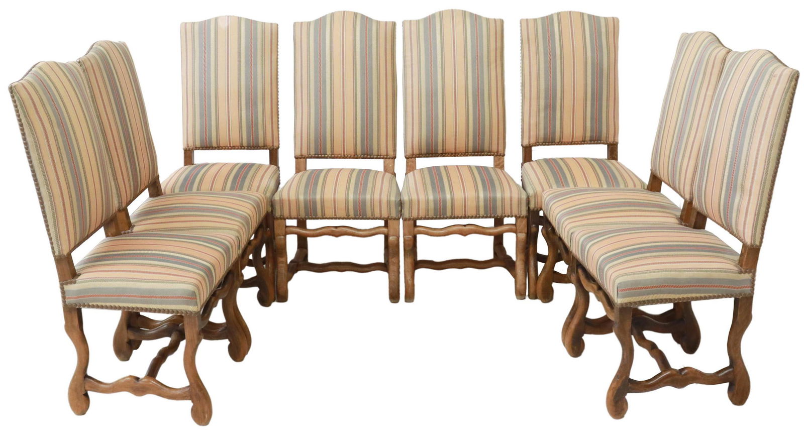 (8) FRENCH LOUIS XIV STYLE HIGHBACK DINING CHAIRS (1 of 7)