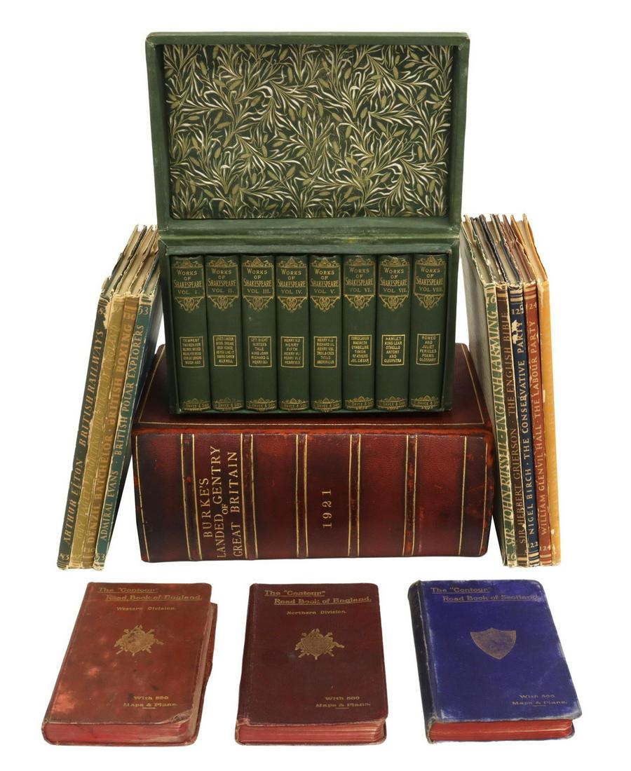 21) BOOKS: BRITISH, GENEALOGY, SHAKESPEARE, TRAVEL (1 of 7)