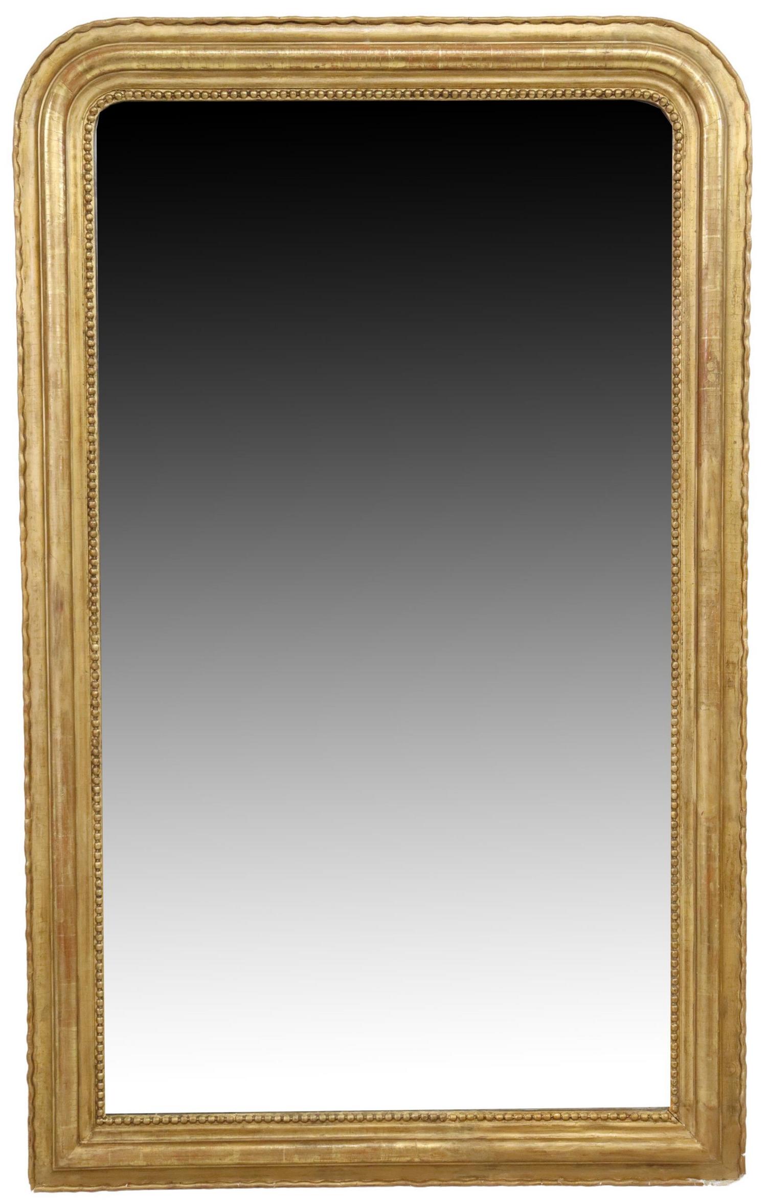FRENCH LOUIS PHILIPPE PERIOD MIRROR, 72" X 45" (1 of 3)