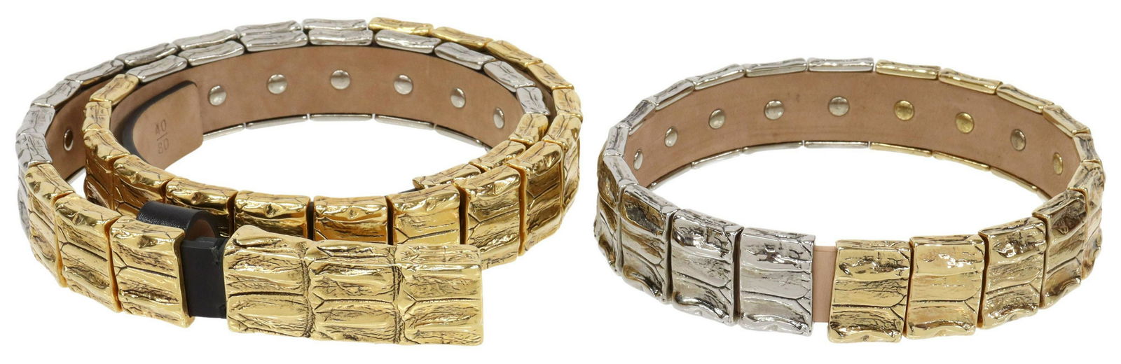 (2) DESIGNER ROBERTO CAVALLI BELT & NECKLACE (1 of 7)