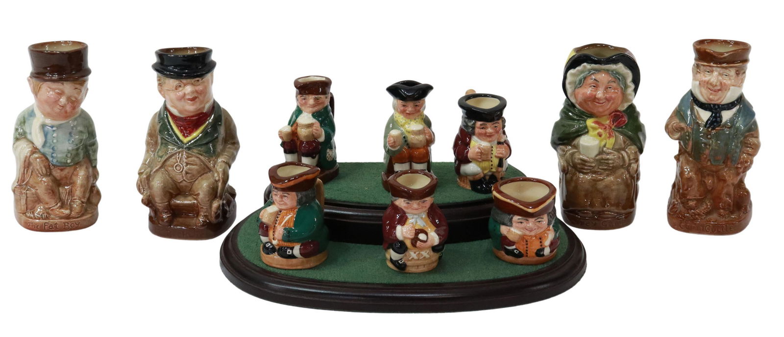 10) ROYAL DOULTON CHARACTER JUGS & TINY TOBIES SET (1 of 7)