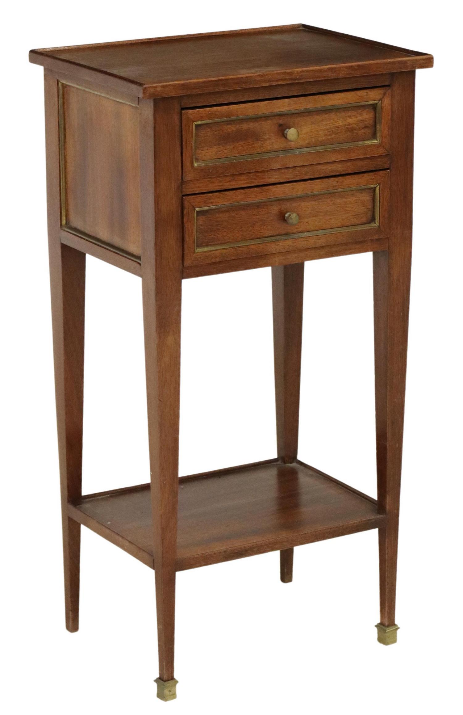 LOUIS XVI STYLE MAHOGANY TWO-DRAWER STAND (1 of 5)