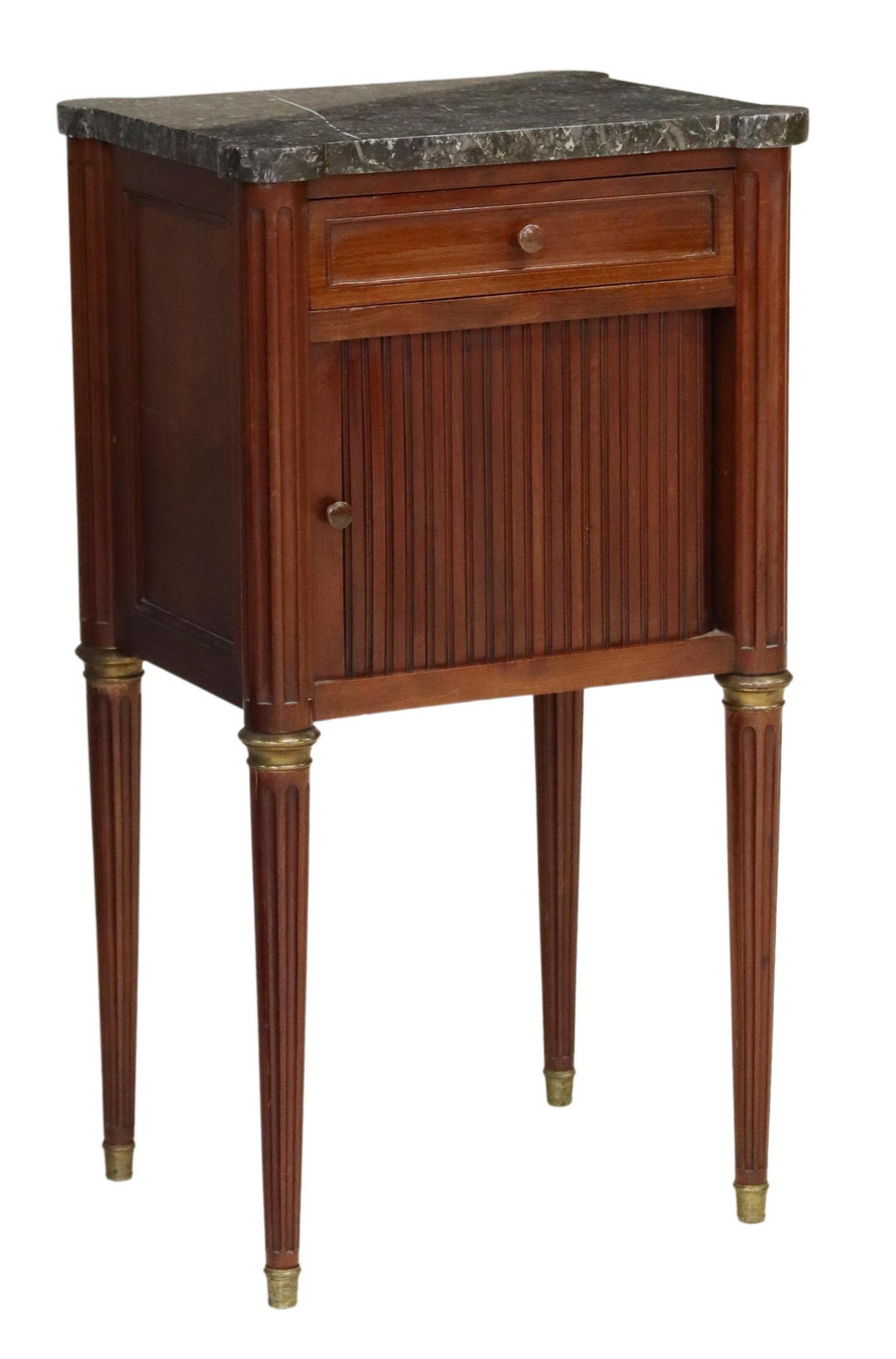 LOUIS XVI STYLE MAHOGANY TAMBOUR-DOOR STAND (1 of 6)