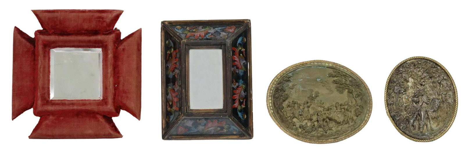 (4) PERUVIAN MIRROR, FRENCH METAL WALL RELIEFS (1 of 4)