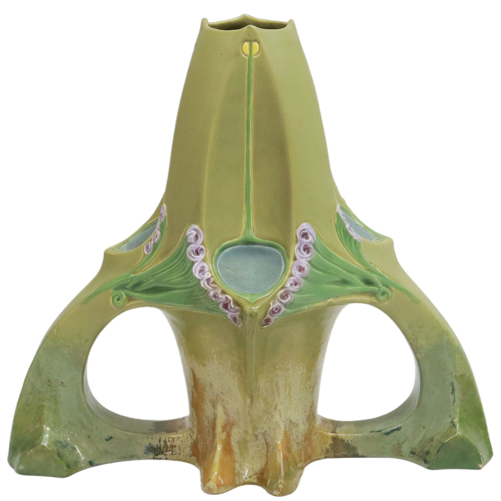 AUSTRIAN JUGENDSTIL JULIUS DRESSLER POTTERY VASE (1 of 3)