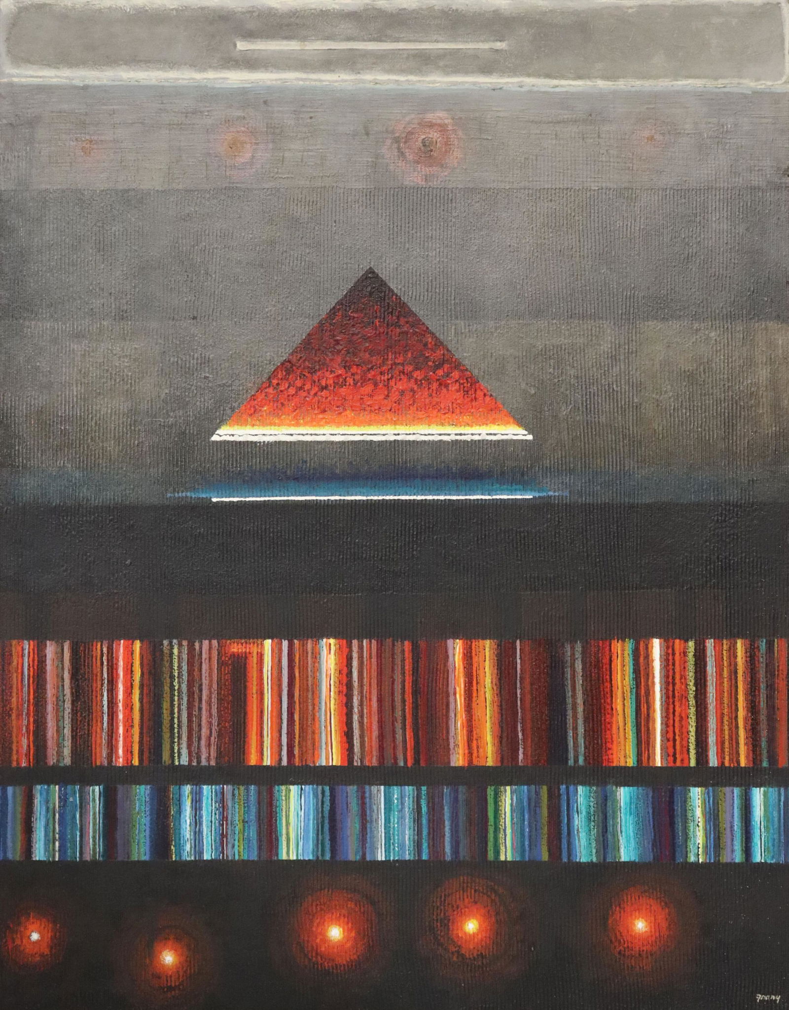 MICHAEL FRARY (1918-2005) SPECTRUM, 57" X 45" (1 of 6)