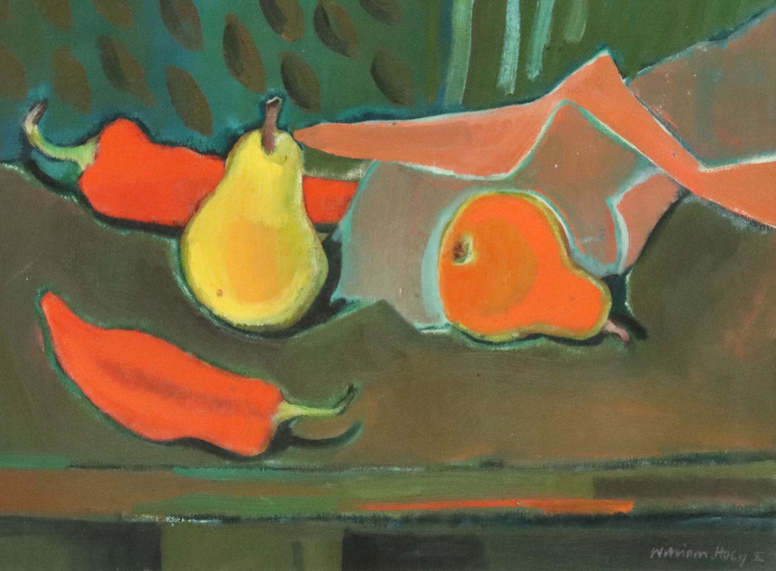 WILLIAM LLEWELLYN HOEY (D.1994) PEARS & RED CHILI (1 of 4)