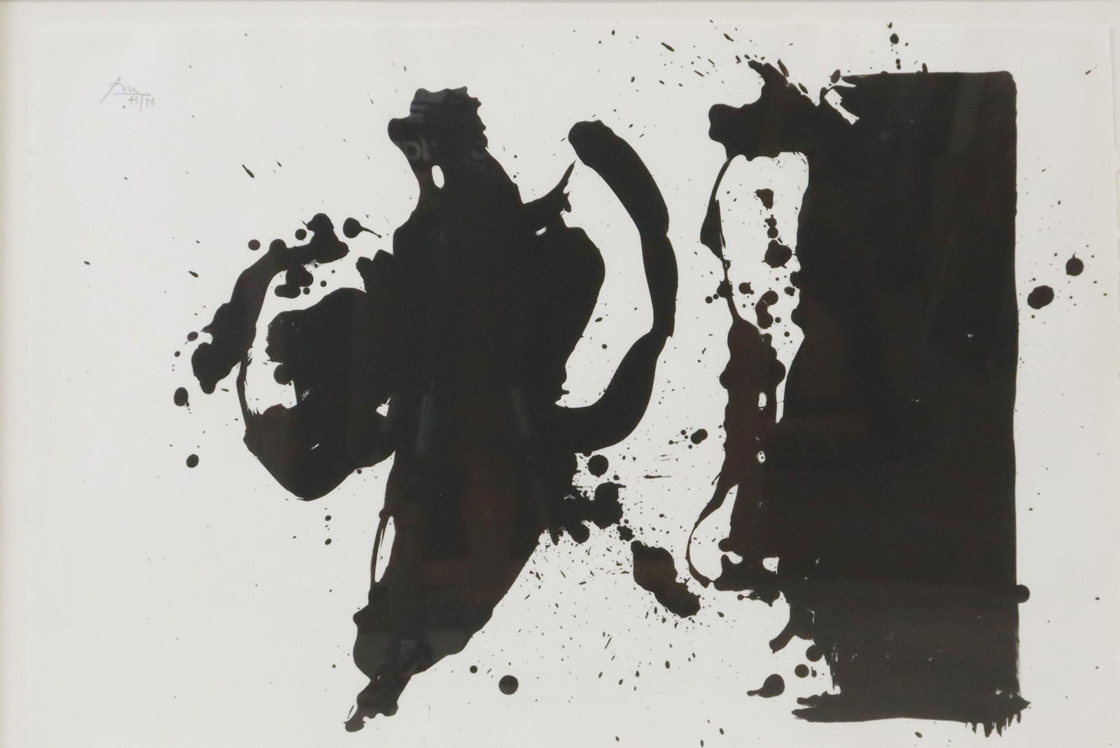 ROBERT MOTHERWELL (D.1991) ELEGY STUDY LITHOGRAPH (1 of 4)